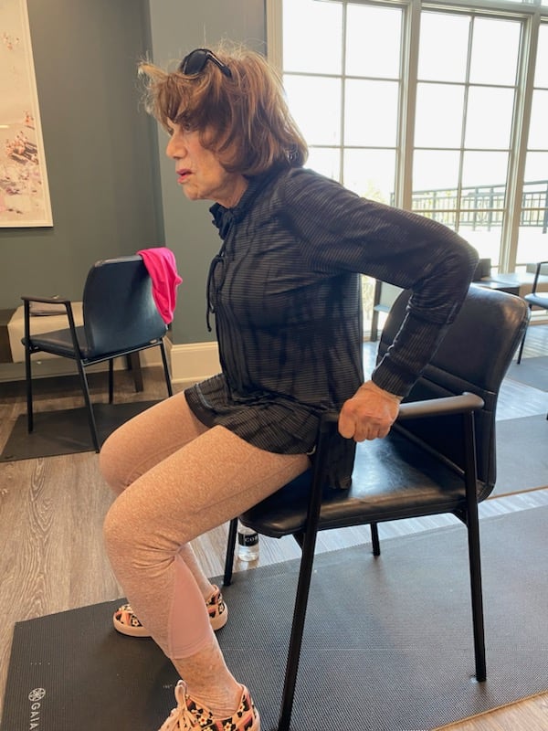 Marcia Bosseler works out at SeniorFit Atlanta