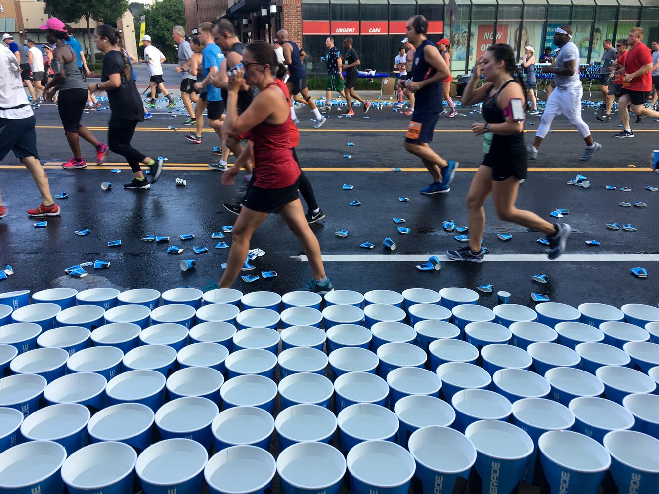 AJC Peachtree Road Race starting temps