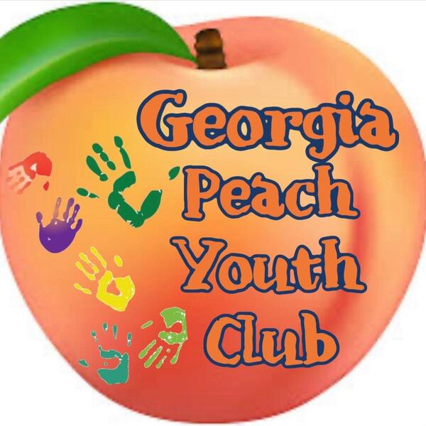 The logo for the Georgia Peach Youth Club of America.