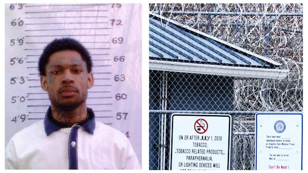 Roderick Hayes, an inmate at Augusta State Medical Prison, was killed in May after allegedly attacking another inmate in that inmate's cell. A correctional officer was fired the same day and charged with felony murder. Two other inmates also were charged in the attack. (GDC; AJC staff photo)