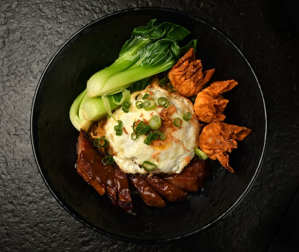 The signature dish at Food Terminal is Grandma Wonton BBQ Pork, made from a recipe Amy Wong got from her mother.  (CHRIS HUNT FOR THE ATLANTA JOURNAL-CONSTITUTION)