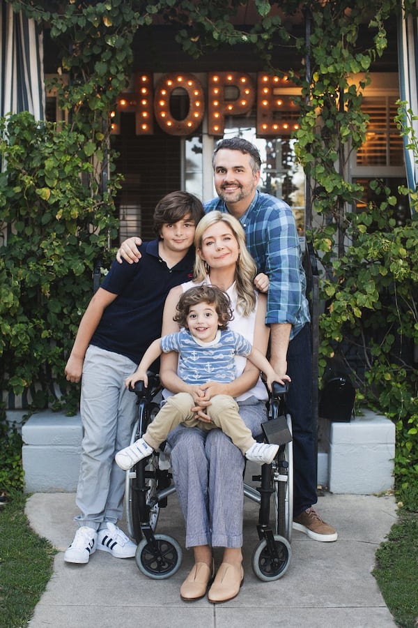 Jay, Katherine, James and John Wolf in Los Angeles before moving to Atlanta in 2018. 