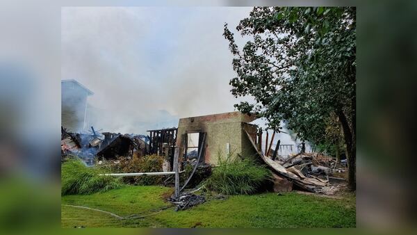 Nearly five dozen people were displaced Saturday morning after a fire tore through a Clayton County apartment complex.