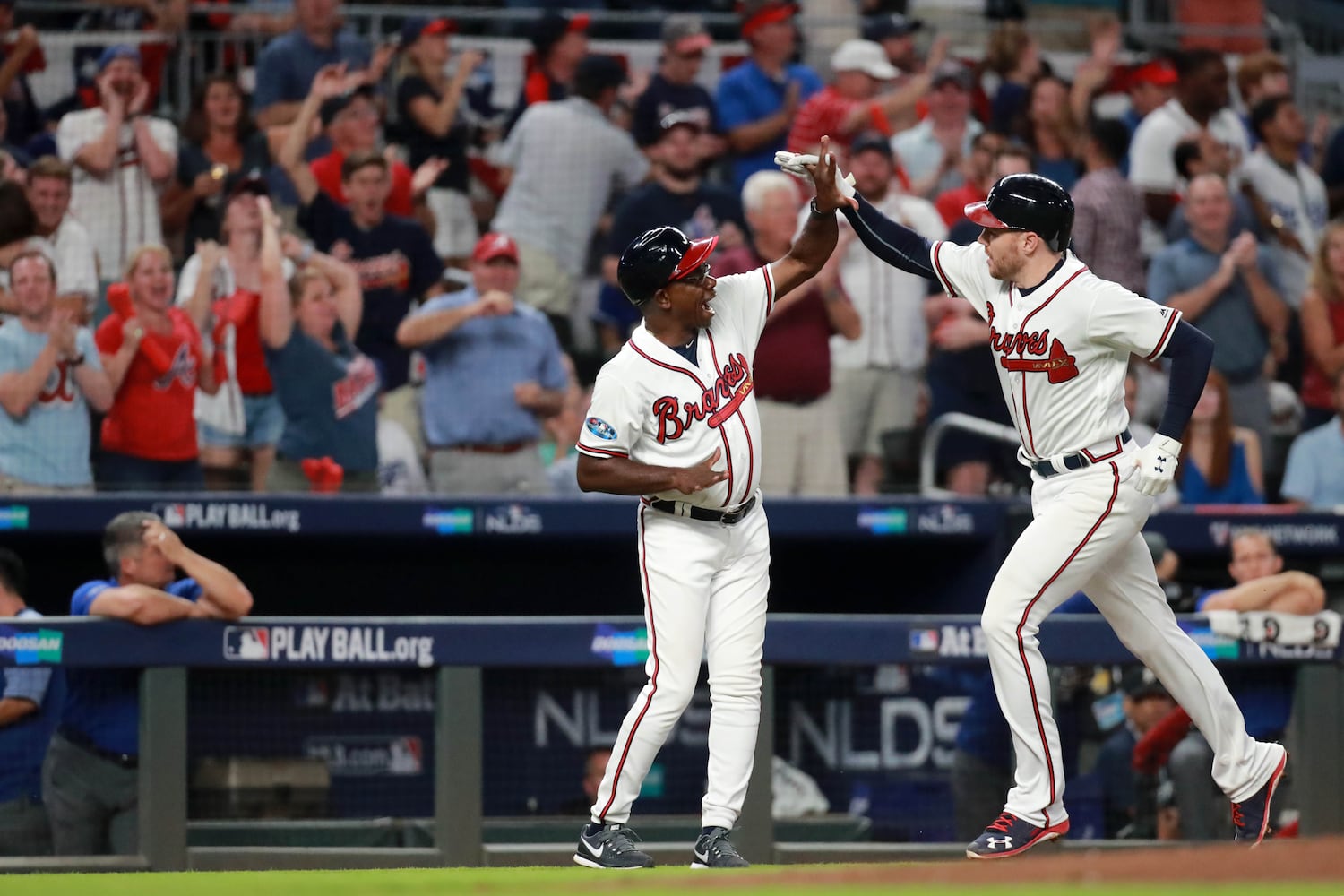 Photos: Acuna hits grand slam as Braves battle Dodgers in Game 3