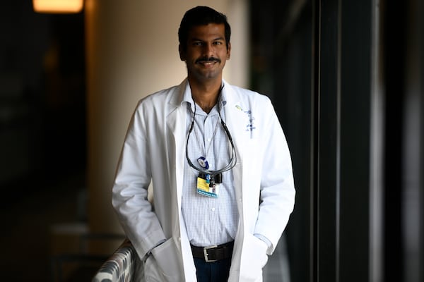 Alexander Daniel, DDS, photographed at the Johns Hopkins Outpatient Center, Friday, Feb. 28, 2025, in Baltimore. (AP Photo/Nick Wass)