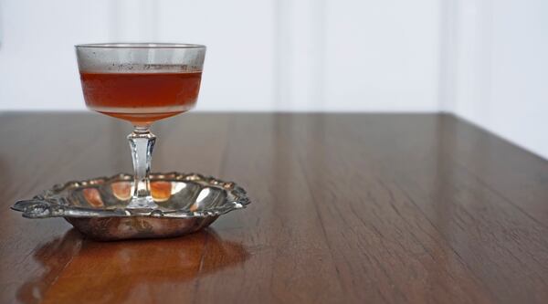 The apple brandy and rye-based Electioneer from Kimball House. Courtesy of Kimball House