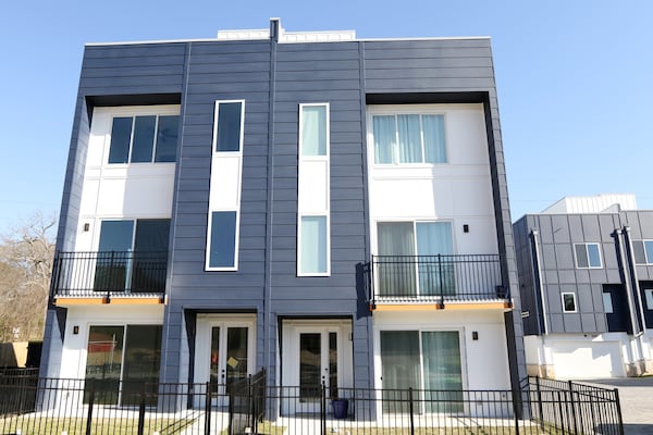 A townhome project by Cablik Enterprises in Atlanta, Georgia on Wednesday, March 20, 2019. The 62-unit project has larger as well as narrower townhomes. EMILY HANEY / emily.haney@ajc.com