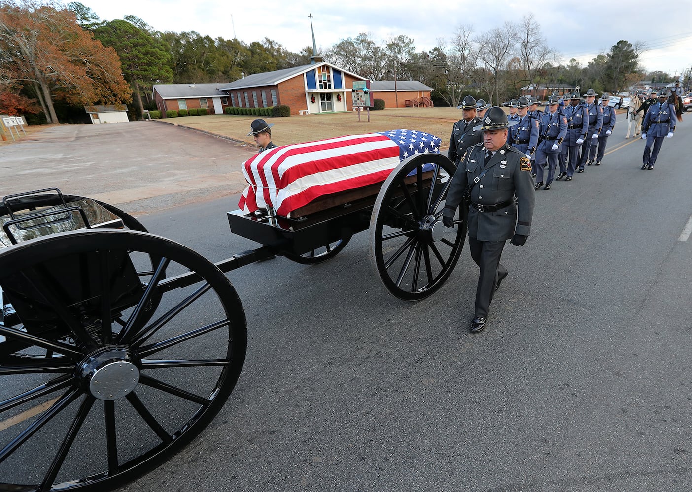 Funeral for slain Americus police officer Nicholas Ryan Smarr