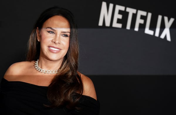 Karla Sofía Gascon arrives at the premiere of "Emilia Perez" on Monday, Oct. 21, 2024, at The Egyptian Theatre in Los Angeles. (Photo by Jordan Strauss/Invision/AP)