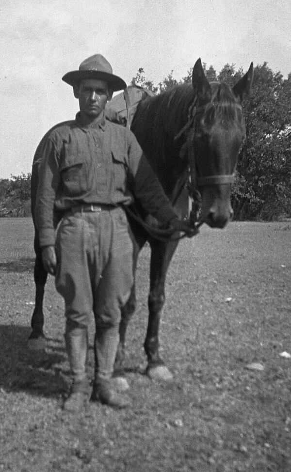 Army Corporal Leslie E. Roberts' World War I service in France from 1918 to 1919 is detailed in photographs, documents, ID tags, uniform buttons, a diary and more in the Atlanta History Center exhibition "The Great War in Broad Outlines."