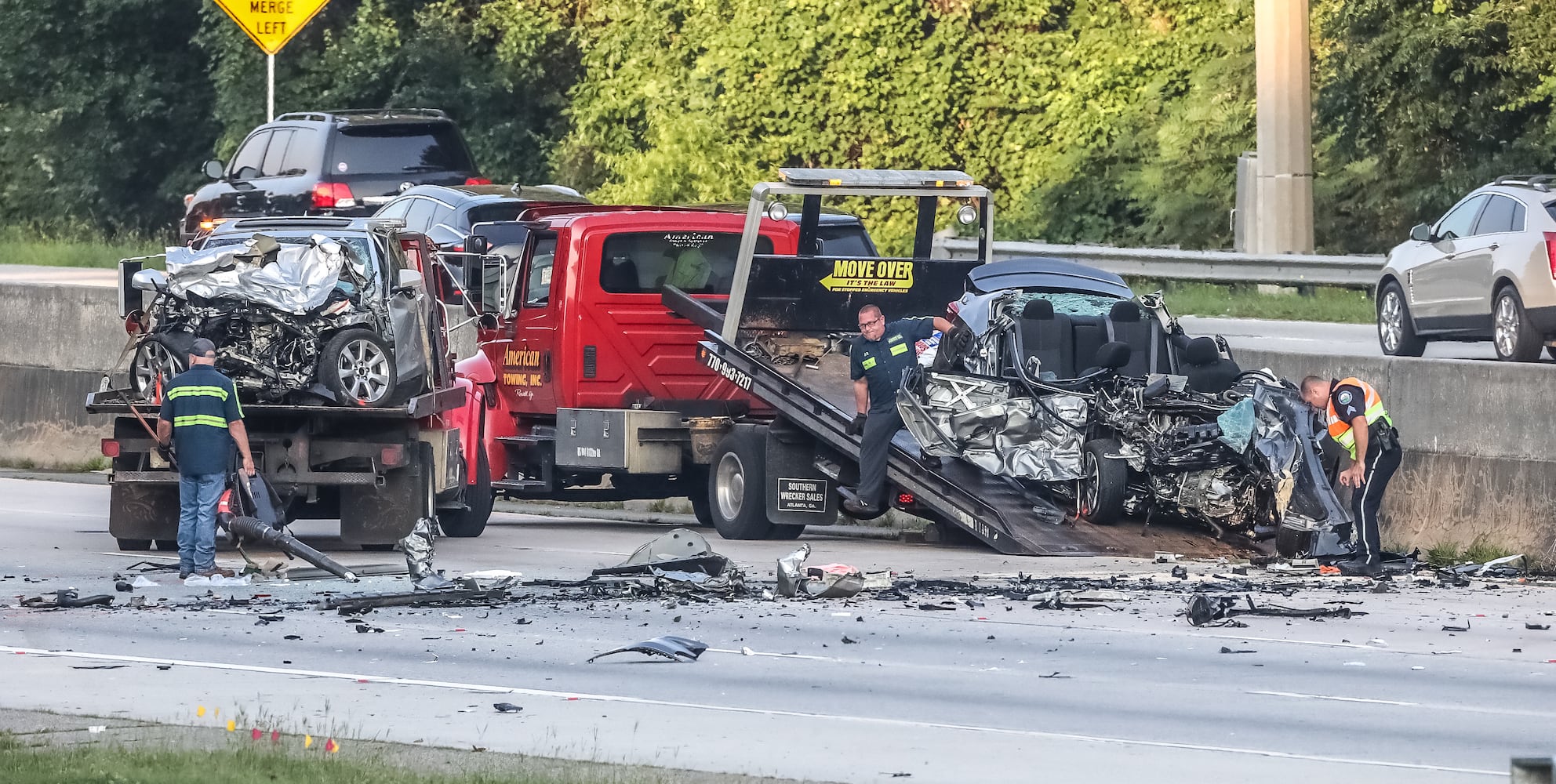 Ga. 400 crash at Holcomb Bridge Rd