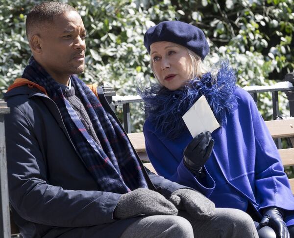 Will Smith and Helen Mirren co-star in the life-affirming drama “Collateral Beauty,” opening Dec. 16. CONTRIBUTED BY: Barry Wetcher/Warner Bros. Pictures