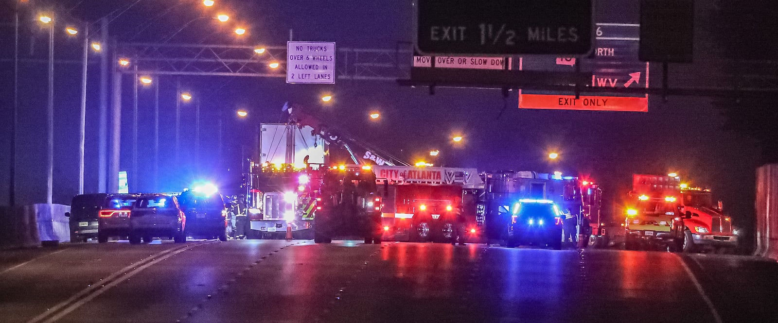 All northbound lanes of I-85 were closed for more than three hours Friday while authorities worked the scene of a deadly crash.