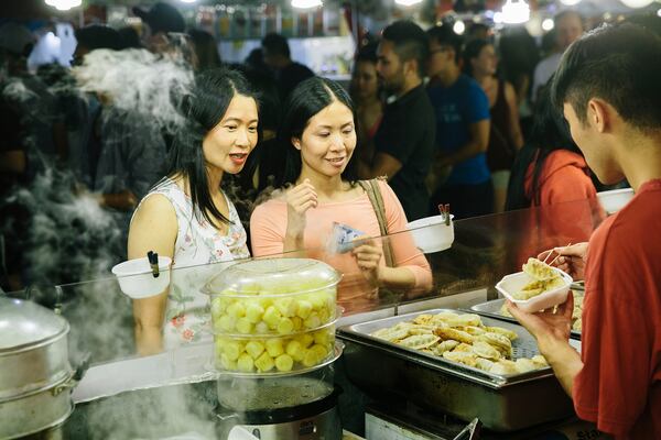 The Richmond Night Market in British Columbia, Canada, has over 600 food booths serving a wide array of Asian foods.
(Courtesy of Grant Harder)