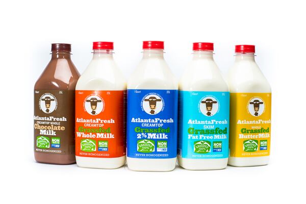  The creamery is now offering a range of 100 percent grassfed certified non-GMO milks including chocolate, buttermilk and half-and-half. (Photo credit: AtlantaFresh Artisan Creamery)