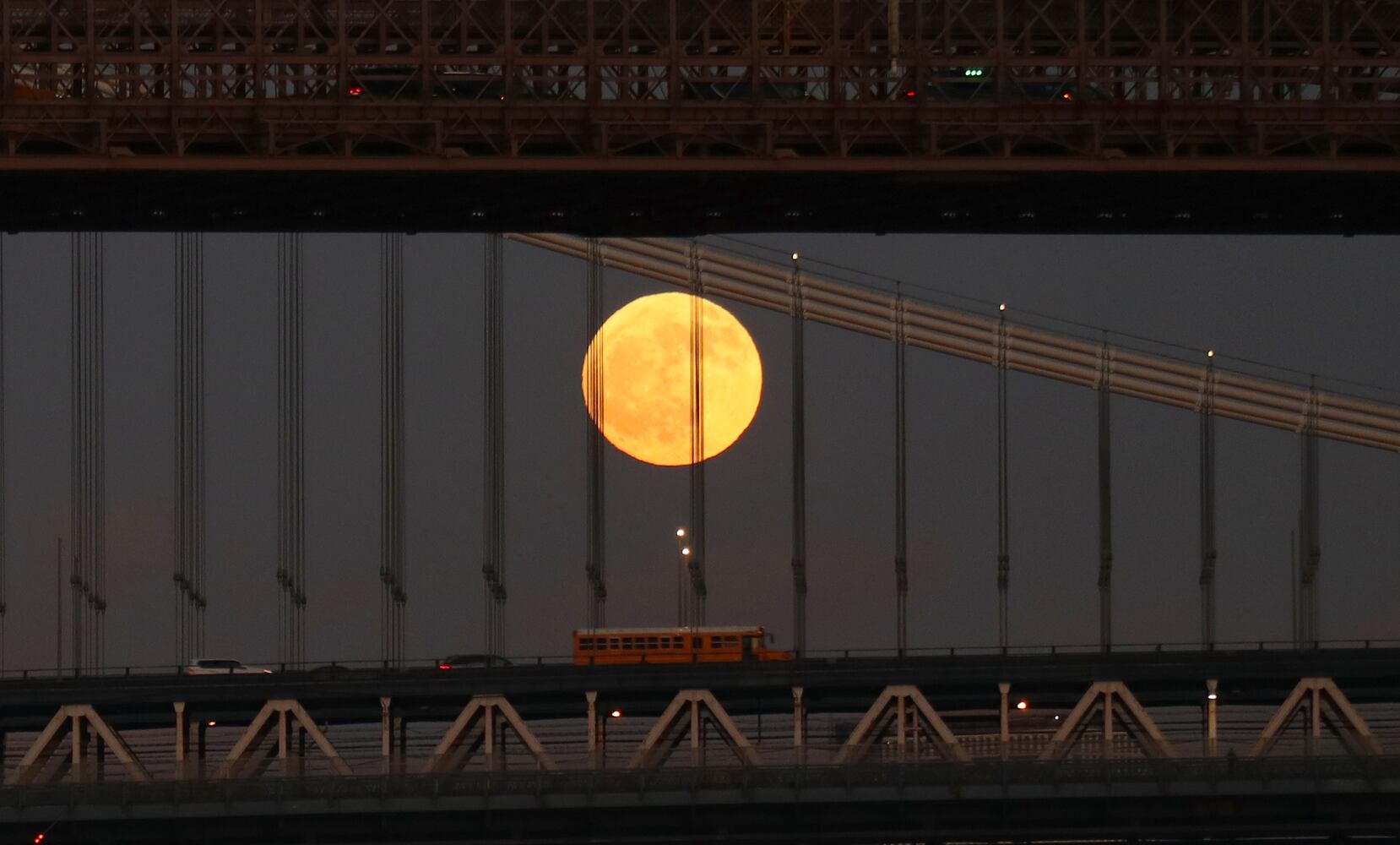 Photos: December full moon, the last of the decade, lights up the night sky