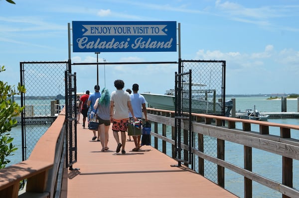 Beach goers access Caladesi Island by ferry. Contributed by Wesley K.H. Teo