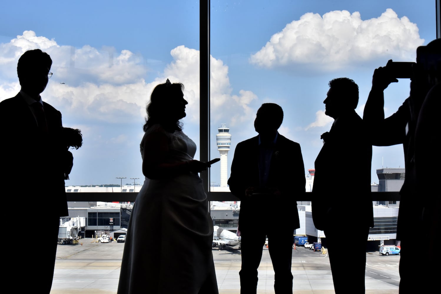 Airlines host weddings at airport, on flights, at Delta museum