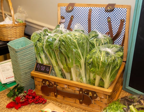 Lettuce is for sale at a reduced price at the Market in the lobby of the Good Samaritan Health Center in Atlanta. Clients of Good Sam who qualify for Wholesome Wave’s Georgia Food for Health program receive food prescriptions from doctors to redeem at the Market to receive free produce, but the Market is also open to the community. CONTRIBUTED BY PHIL SKINNER