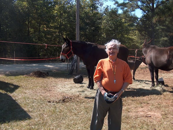 During their first year of day trips, the men  enjoyed Mule Day in Washington, Ga. Pictured here, is Bill Jackson in October 2012. Russell Spornberger and Jackson, friends for eight years, took many day trips around Atlanta and beyond, visiting museums, historical sites and parks. They shared a common interest in American history. Courtesy of Russell Spornberger