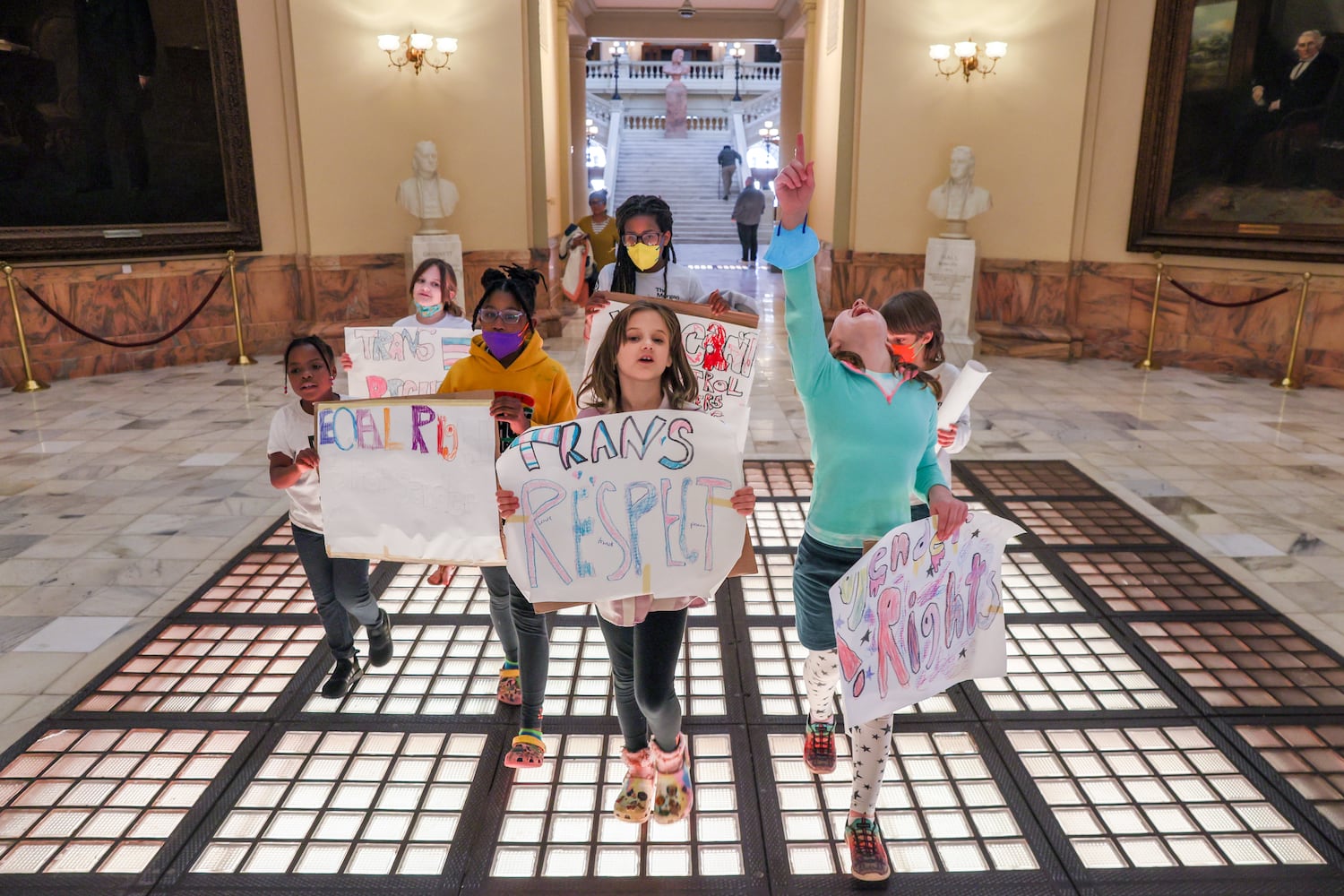 Students rally for transgender rights