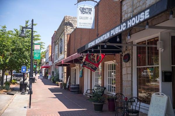 Main Street in downtown Stone Mountain, photographed last May. (ALYSSA POINTER/ALYSSA.POINTER@AJC.COM)