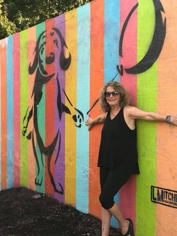 Linda Mitchell’s mural at the skatepark along the Atlanta Beltline will be painted over because it is targeted for destruction by fans of the prior mural by a skater/artist named Nev. 