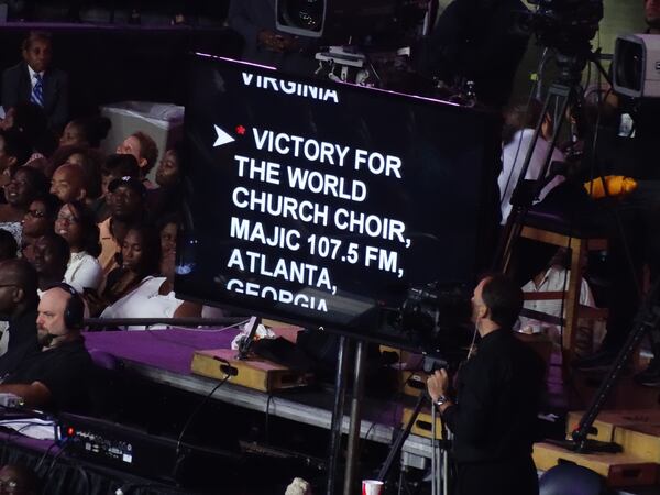 The Victory for the World Church Choir was nominated but did not win. CREDIT: Rodney Ho/ rho@ajc.com