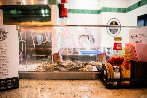 Oyster bar at Black Sheep Tavern and Oyster Room. Photo credit- Mia Yakel.