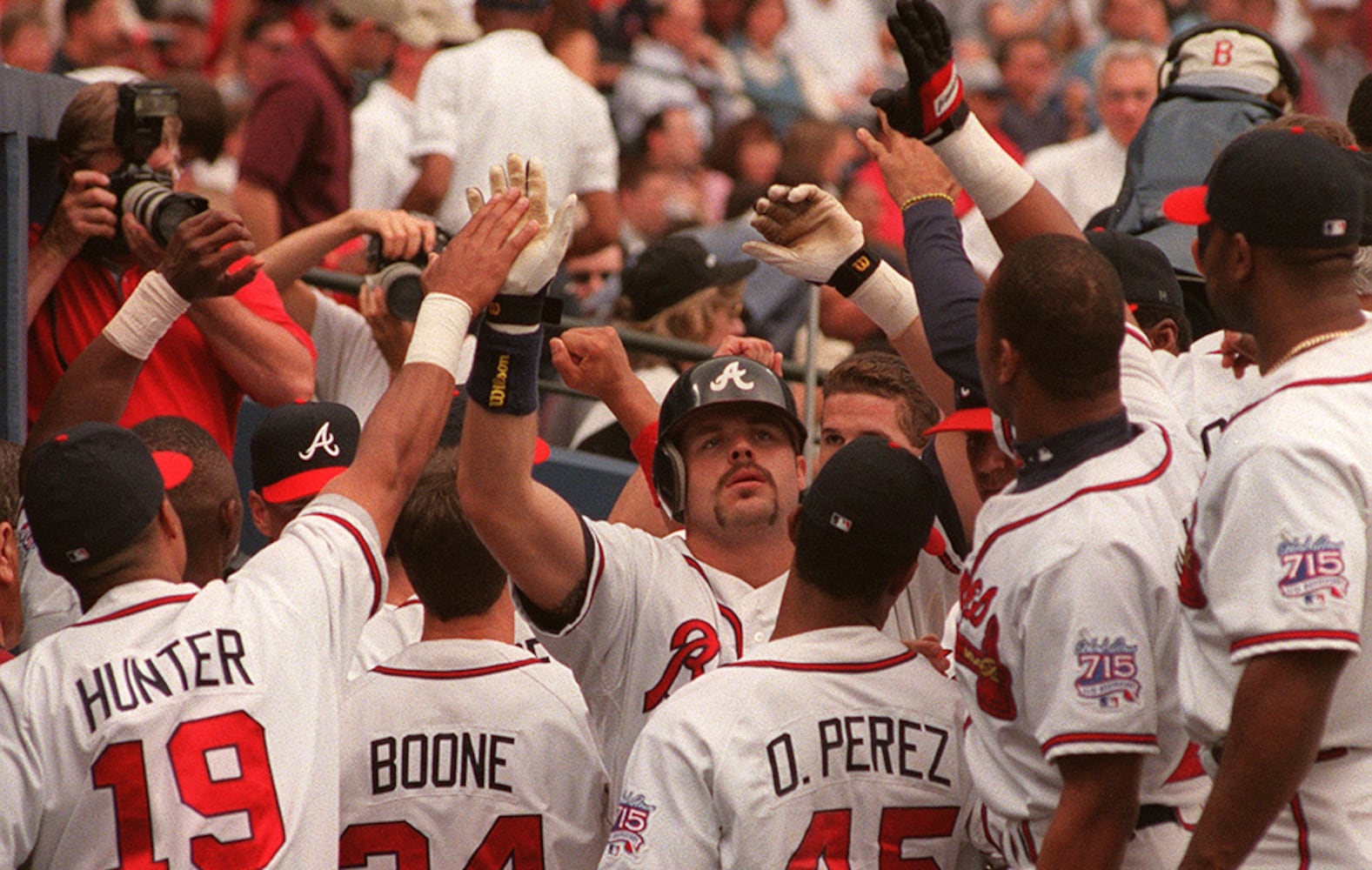 Klesko spent eight years with Braves