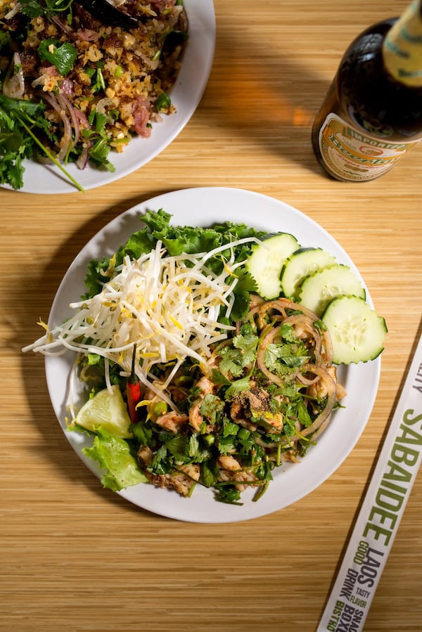 Snackboxe Bistro, which serves Laotian cuisine, has several varieties of larb, including shrimp larb. CONTRIBUTED BY MIA YAKEL