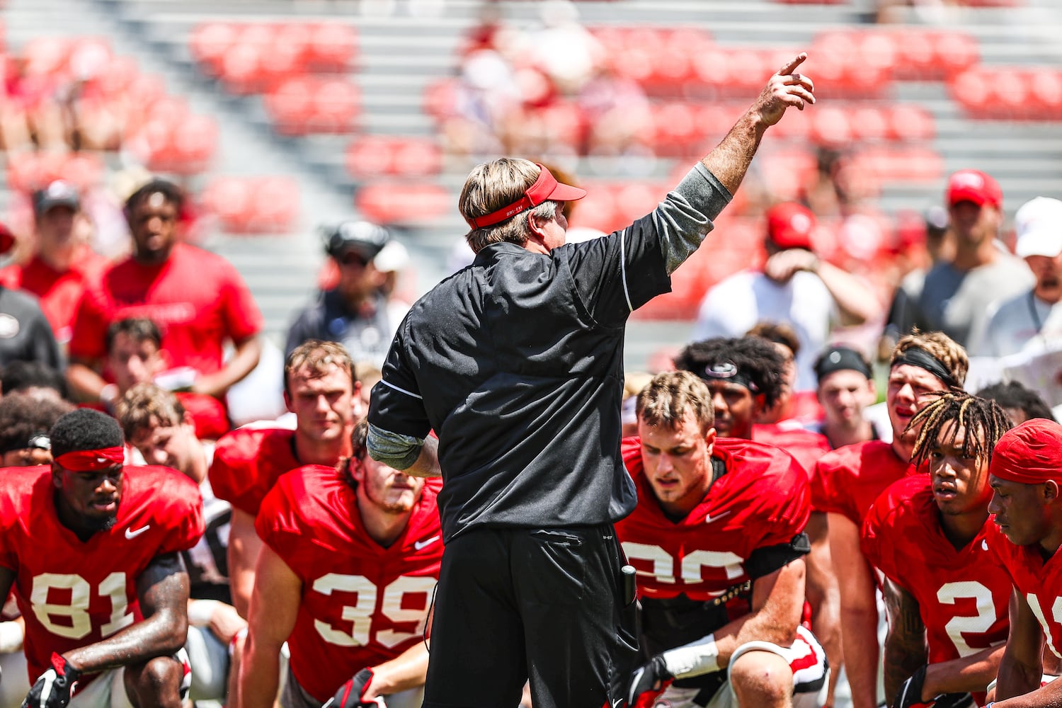 Georgia football practice