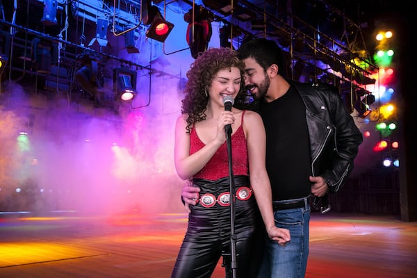 Maria Bilbao and Max J. Cervantes play Gloria and Emilio Estefan in Aurora Theatre’s “On Your Feet.” Photo credit: Casey Gardner