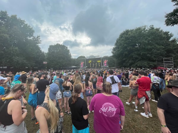 Fans pack the area in front of the stage for a performance by Tate McRae on the second day of Music Midtown on Sunday, September 19, 2021. (Photo: Anjali Huynh/AJC)