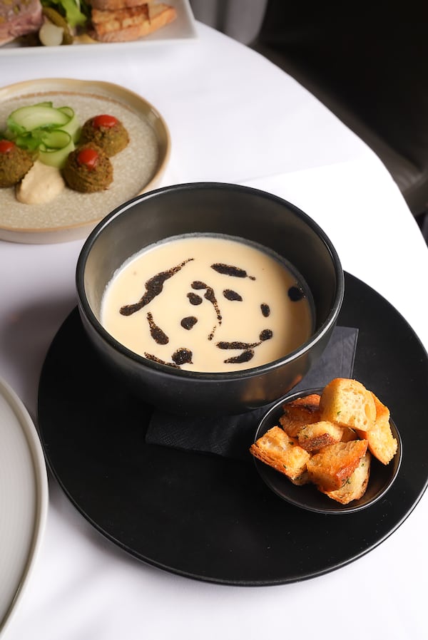 Celery Root Soup from Aria.
(Courtesy of Eaton Social)