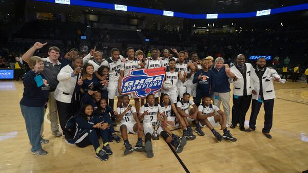 The Tift County Blue Devils won the Class AAAAAAA state championship in 2017. (Daniel Varnado/Special to AJC)