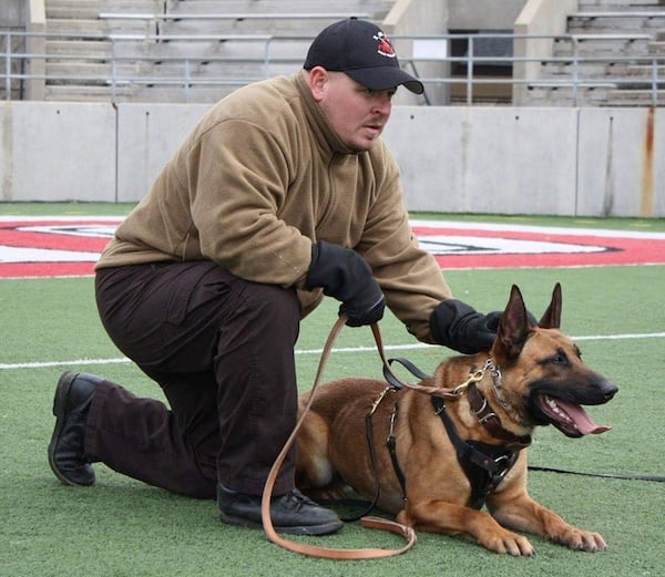 Deputy Corey Griffin had worked with Rocky for four years, the sheriff's office said.