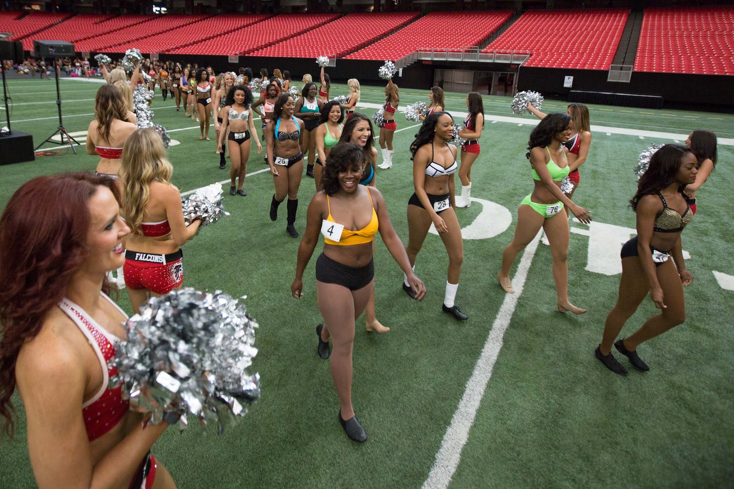 Atlanta Falcons cheerleader tryouts