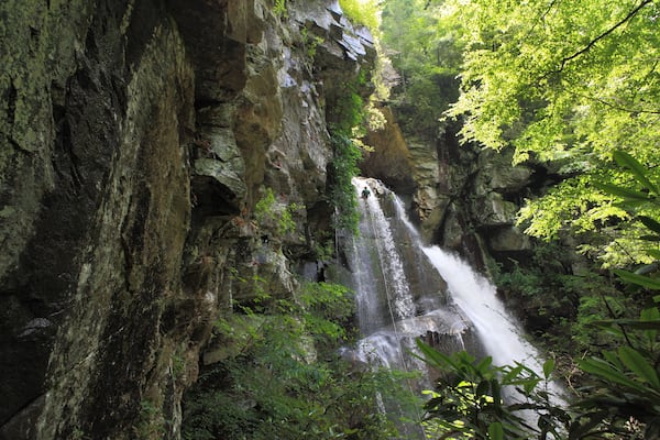 One of North Carolina’s most beautiful natural aras, the Green River Gorge is an outdoors-lovers' paradise for walking and biking trails, swimming holes, waterfalls and a new zipline that takes riders soaring over the trees.  Credit: VisitNC.com. 