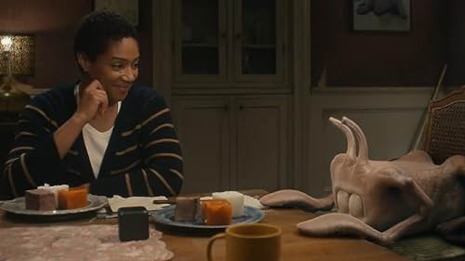 Tiffany Haddish shot "Landscape With Invisible Hand" in metro Atlanta last year but because of the actor's strike, she cannot promote the movie. MGM