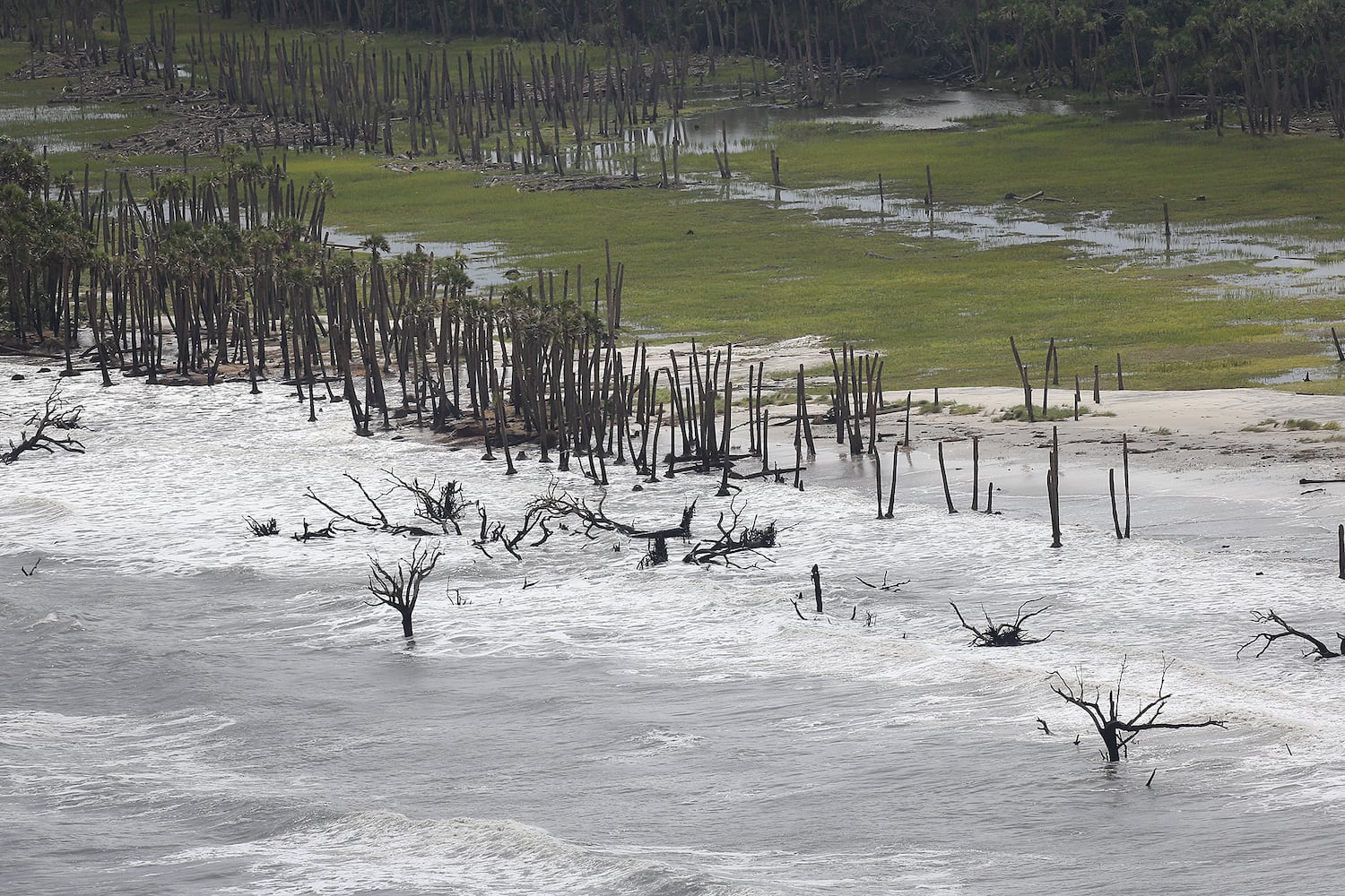 Aerial photos show Irma's impact on coastal Georgia