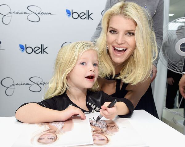 Jessica Simpson and daughter Maxwell Drew Johnson(Photo by Jamie McCarthy/Getty Images for Jessica Simpson Collection)