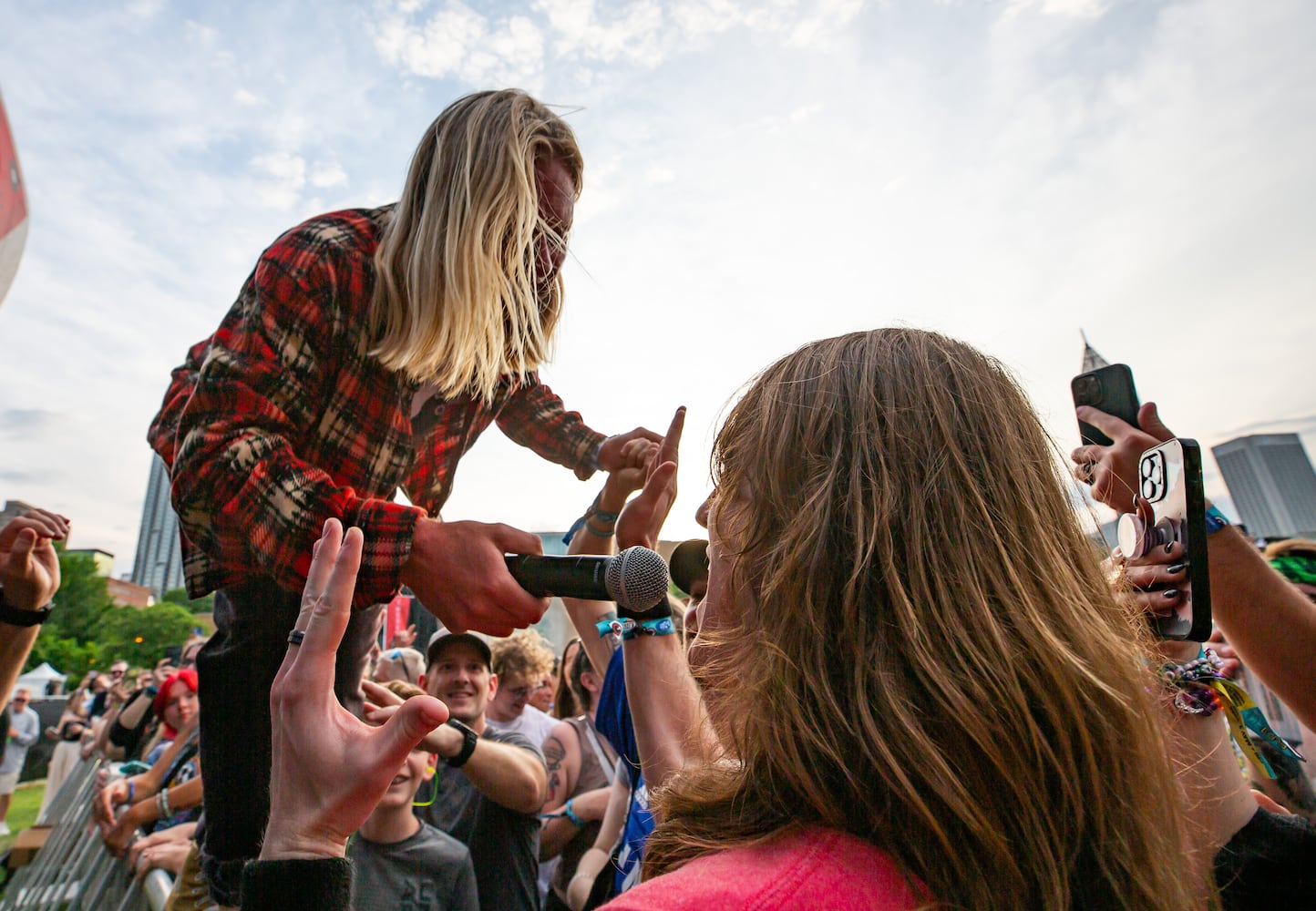 230102 Atlanta, Ga: Switchfoot brought perhaps the highest energy set all day with their straightforward rock on the Criminal Records Stage. Photo taken Friday May 3, 2024 at Central Park, Old 4th Ward. AAJC 050324 shaky day one (RYAN FLEISHER FOR THE ATLANTA JOURNAL-CONSTITUTION)