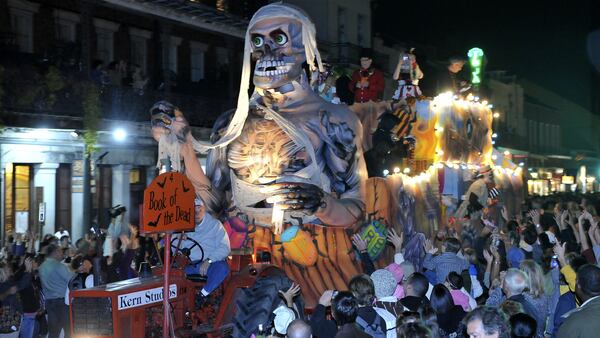 Krewe of Boo, a Mardi-Gras-inspired parade in New Orleans, celebrates Halloween. (New Orleans Convention and Visitors Bureau)