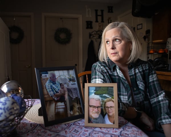 Lisa Hall's husband died in 2023 after she couldn’t get through to Gwinnett 911 for more than five minutes. Today, she says that she's grateful for the county's improvements. (AJC 2024)