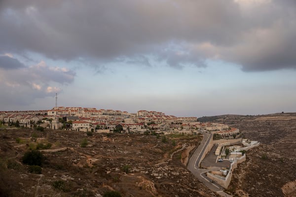 A general view of the West Bank Jewish settlement of Efrat ,Tuesday, Nov. 12, 2024. (AP Photo/Ohad Zwigenberg)