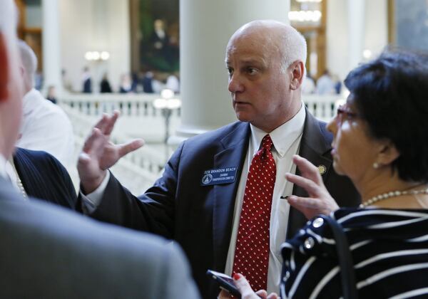 State Sen. Brandon Beach, the sponsor of legislation in the Senate that would allow casino gambling in Georgia, said Monday that the bill appears to be dead for the year. He said he will start traveling across the state in April, after the legislative session has concluded, to build support for the bill in 2018. BOB ANDRES /BANDRES@AJC.COM