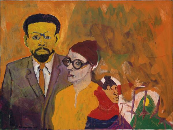 Bob Thompson's "LeRoi Jones and his Family," (1964), oil on canvas.
Courtesy of High Museum of Art / Cathy Carver. Hirshhorn Museum and Sculpture Garden