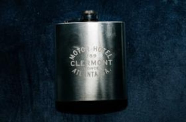 This flask brings back fond memories of Hotel Clermont, its rooftop, Tiny Lou's and/or the lounge downstairs.