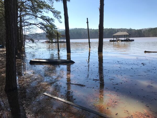 Paul Skarda shared a photo he called "Allatoona Floods."